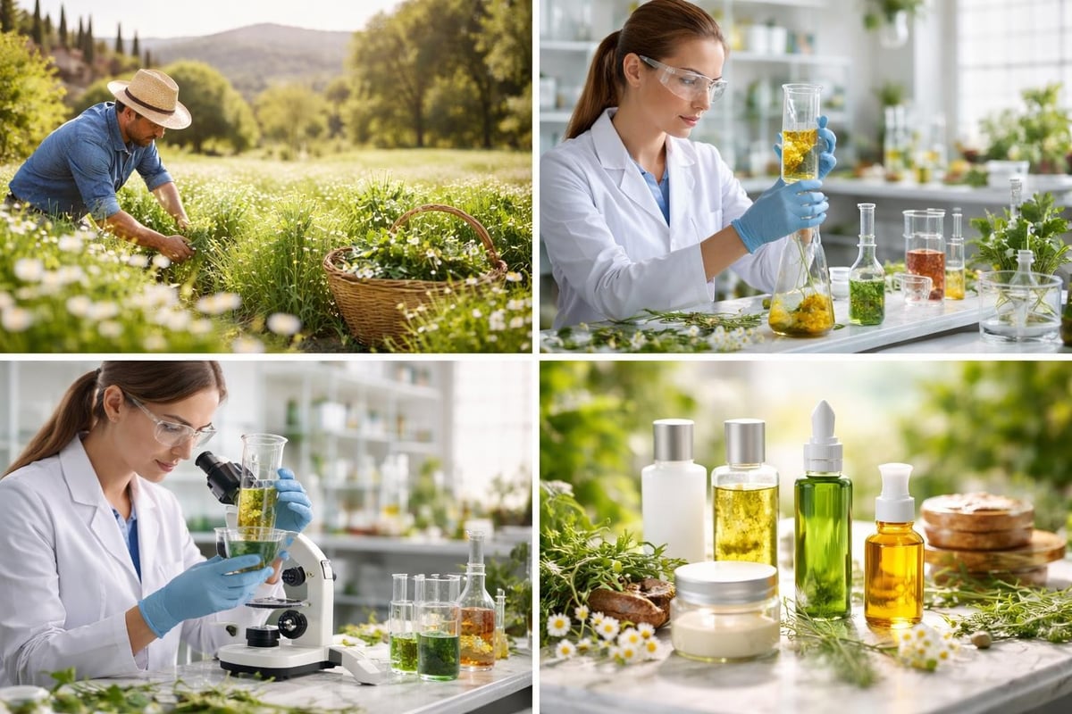 Organic skincare formulation process