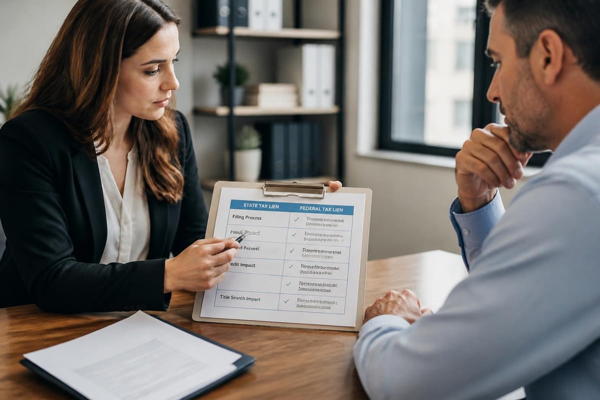 State vs federal tax liens