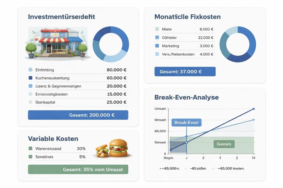 Financial planning burger restaurant