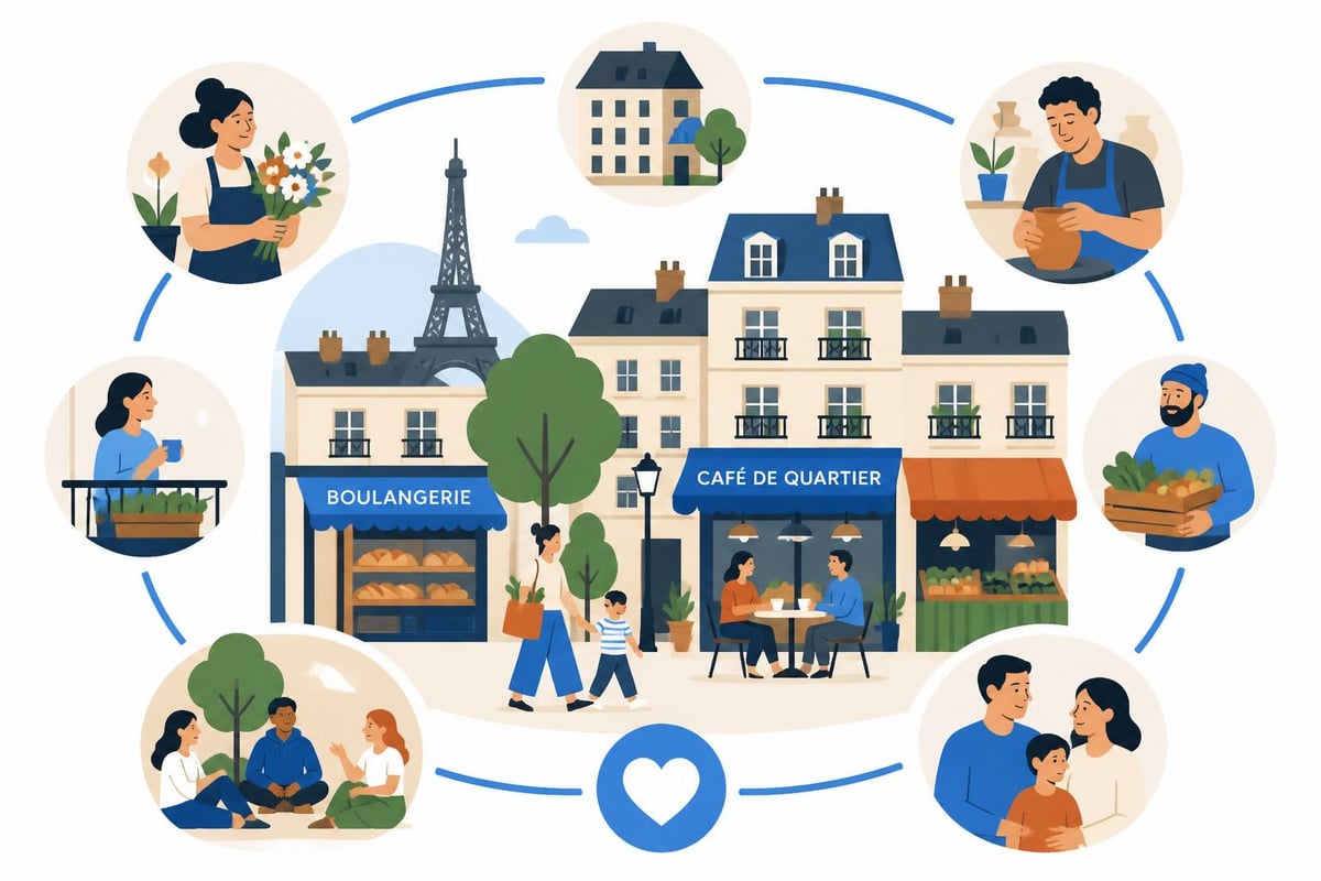 Quartiers parisiens vivants