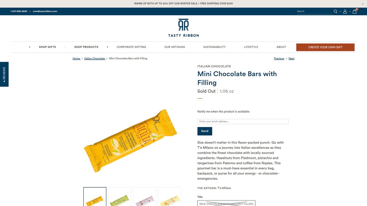 7 Irresistible Italian Chocolate Treats to Try in 2026 - Mini Chocolate Bars with Filling – Tasty Ribbon