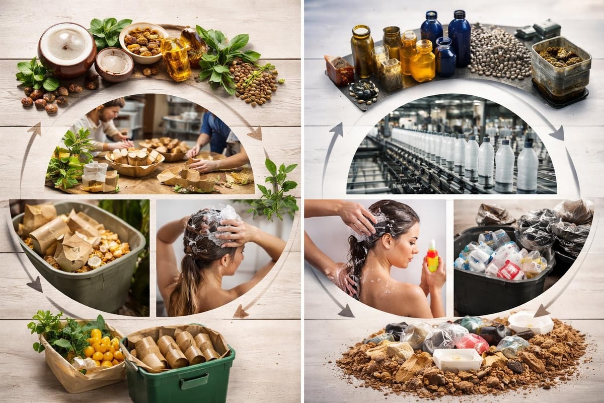 Zero waste shampoo livscyklus