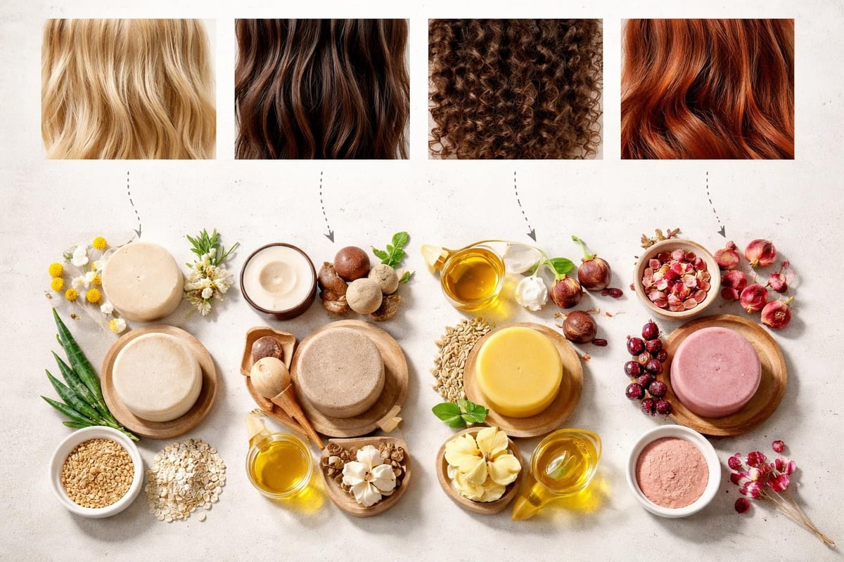 H&aring;rtype guide til shampoo