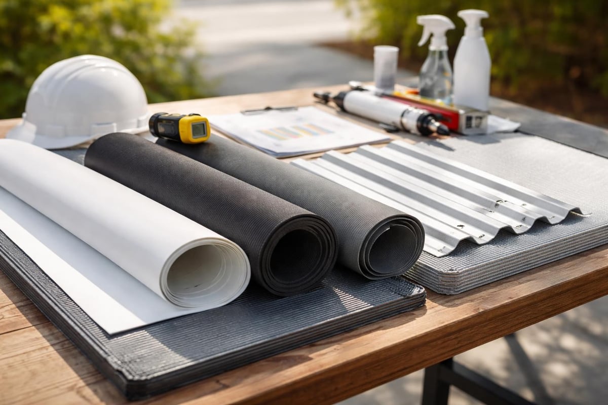 Commercial roofing material efficiency comparison