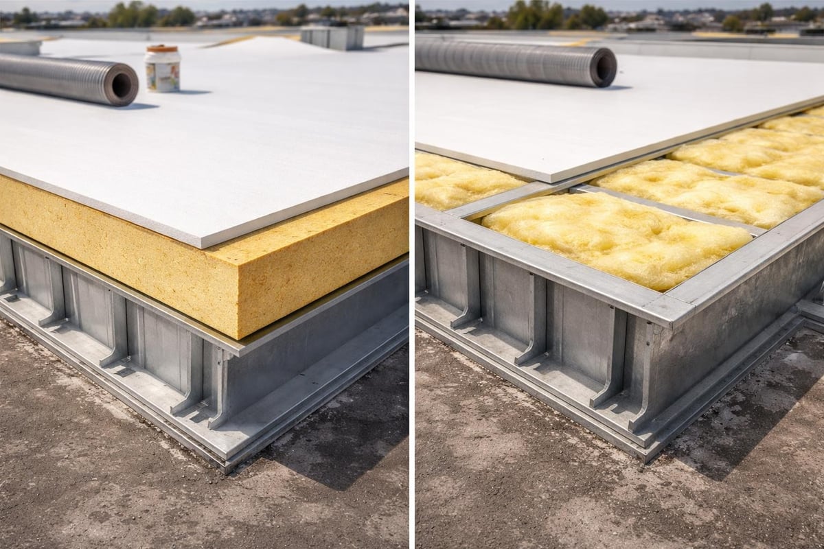 Roof insulation thermal performance