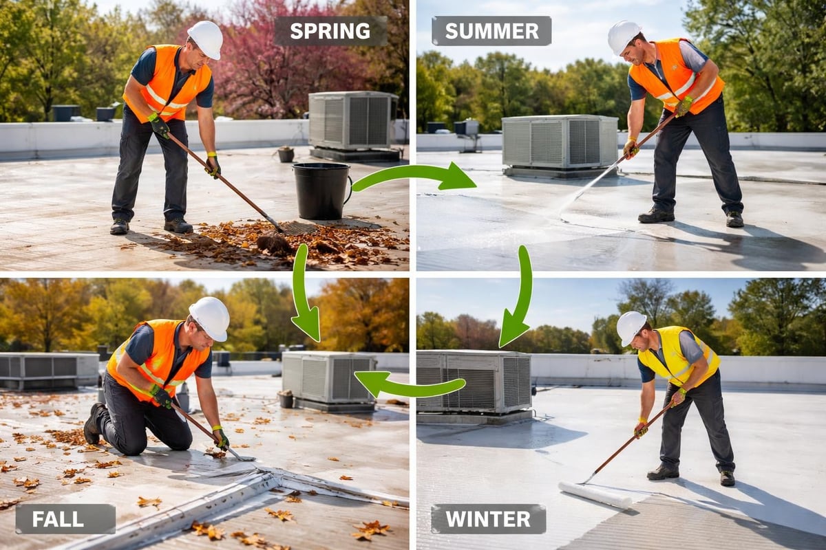 Roof maintenance workflow