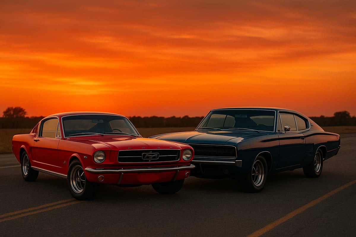 Historia y evolución de la rivalidad Dodge vs Mustang