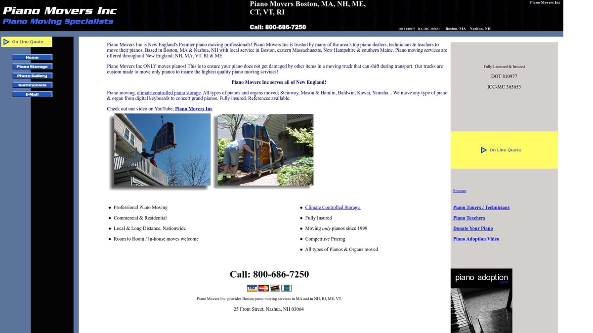 Top 7 Piano Moving Service Options to Consider in 2026 - Piano Movers Inc.