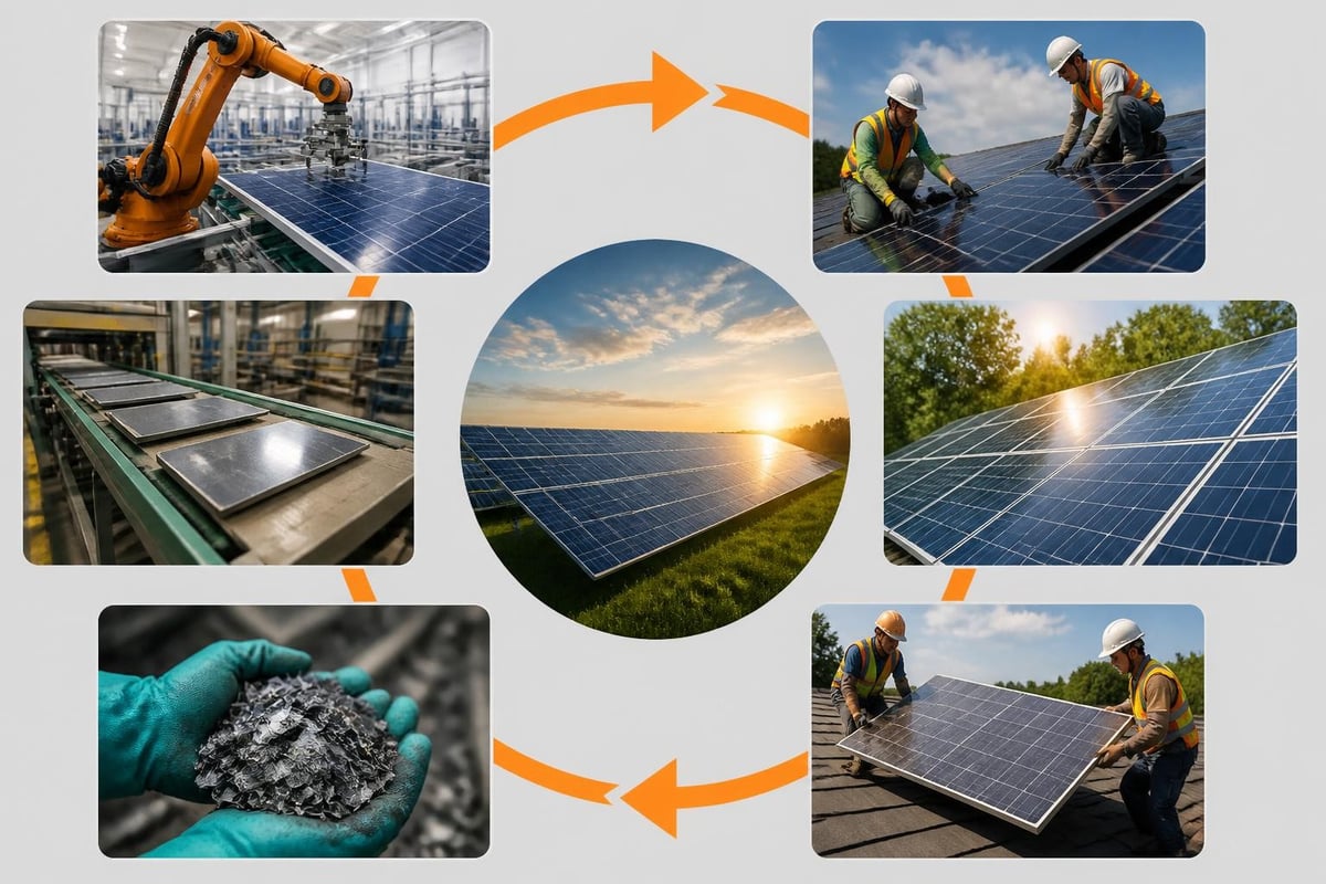 Solar sustainability lifecycle