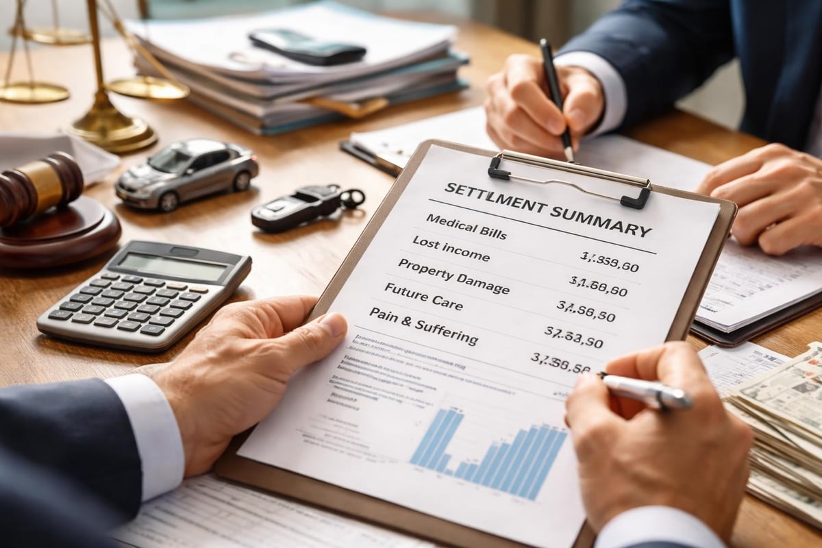 Calculating accident damages