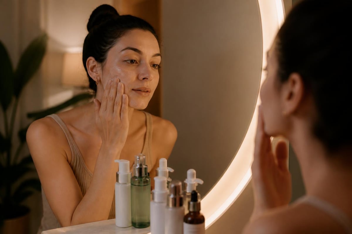 Skincare routine steps