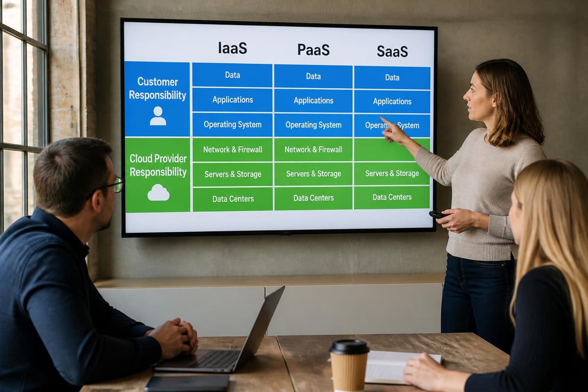 Shared responsibility model in cloud computing