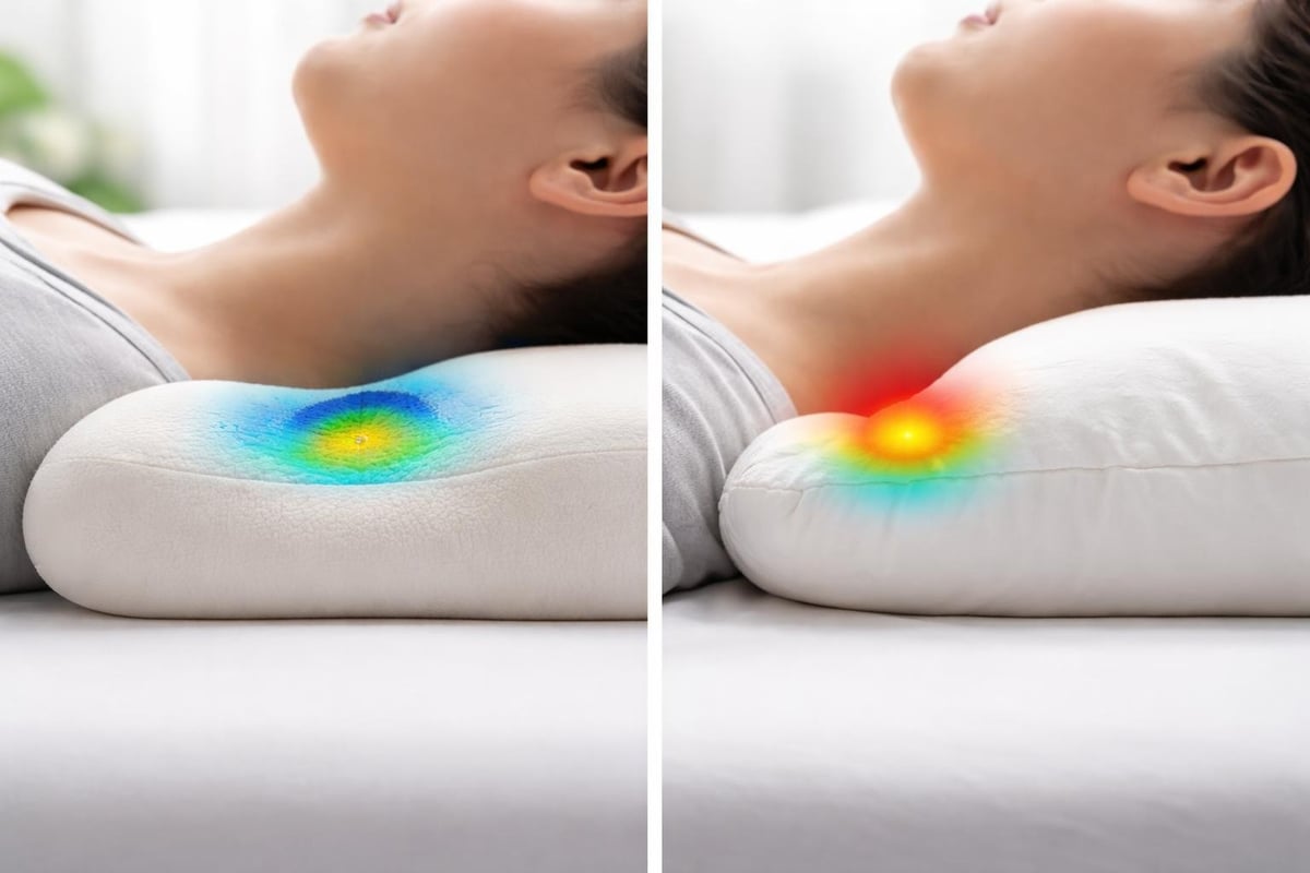 Memory foam pressure distribution