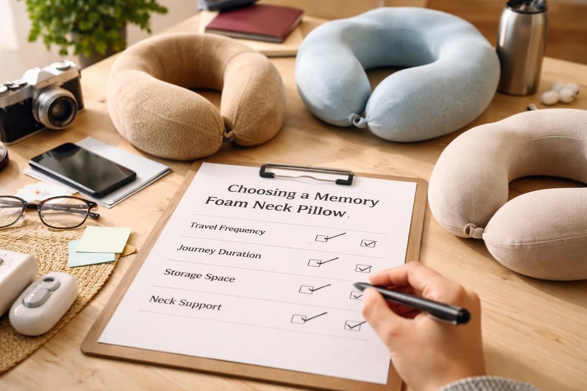 Travel pillow selection criteria