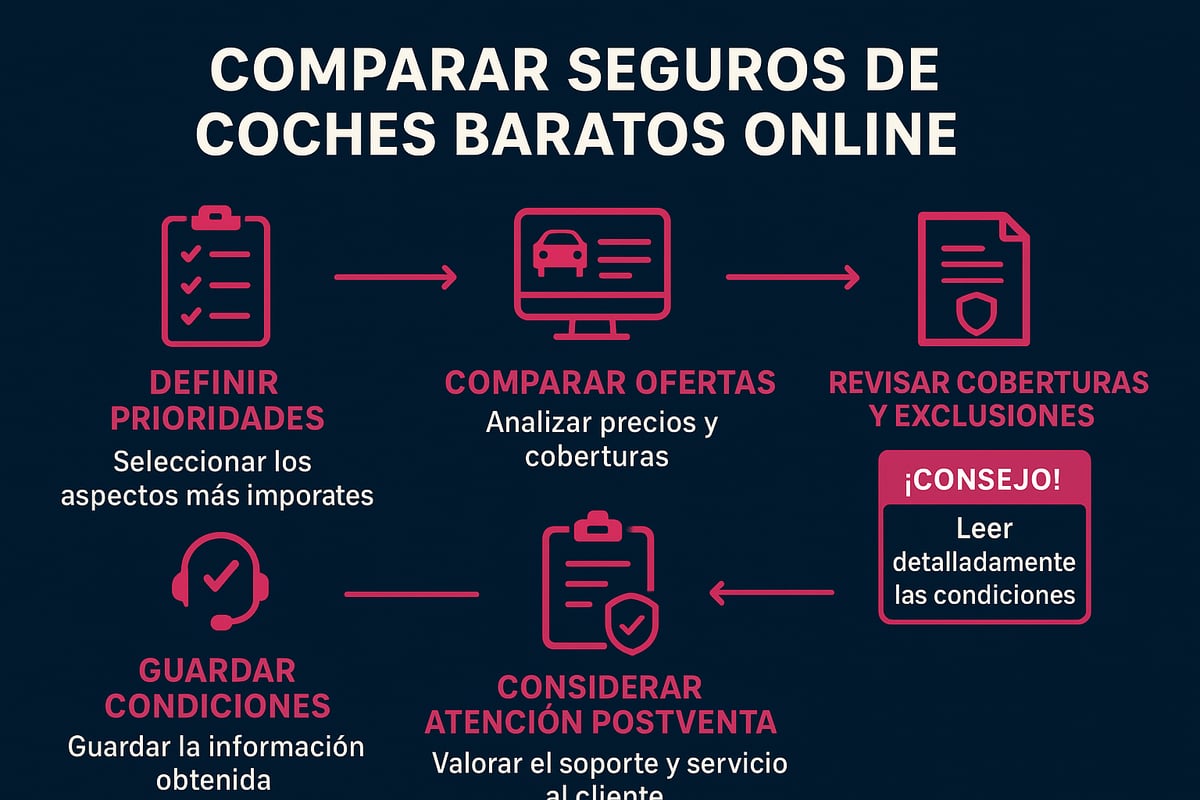 Consejos para comparar seguros de coche online de forma eficiente