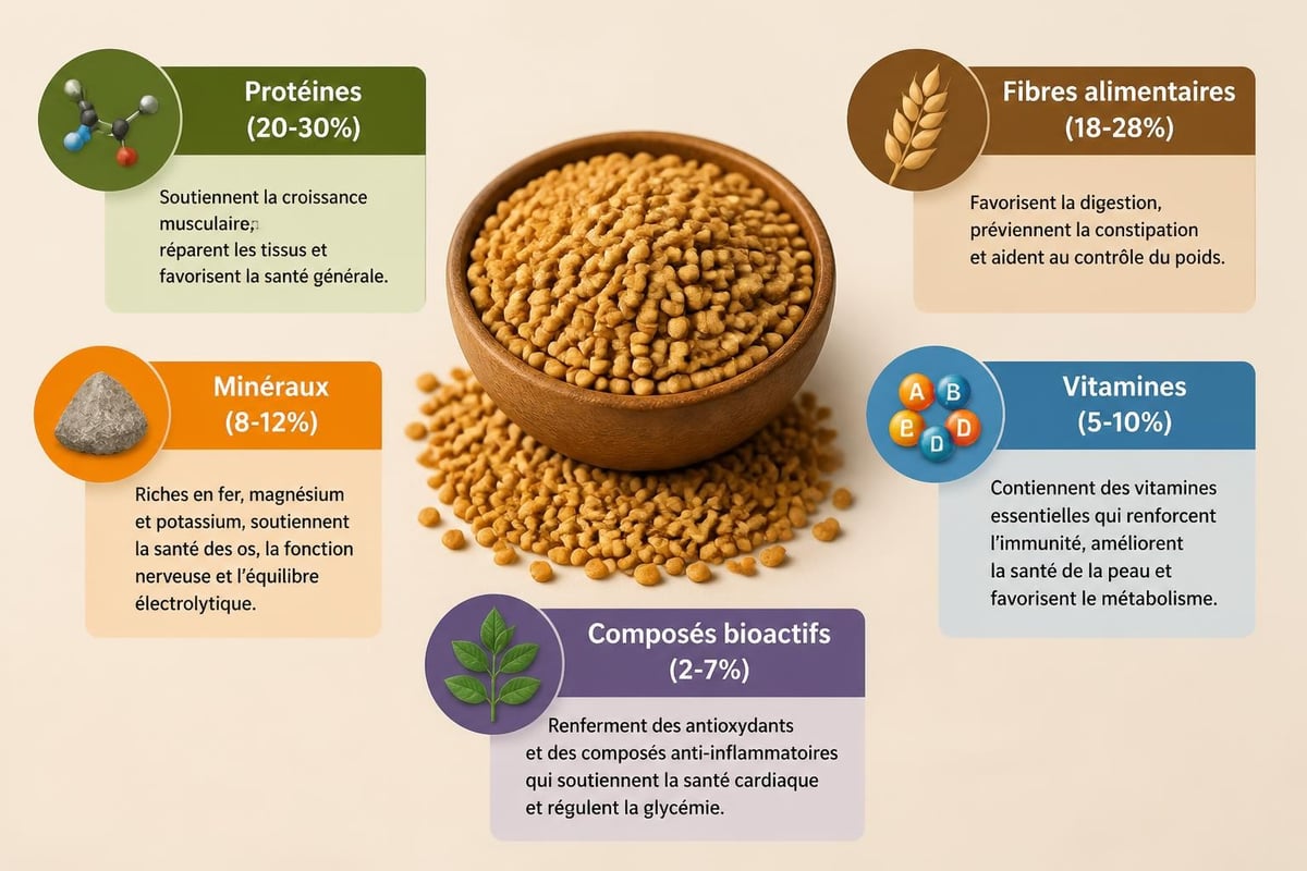 Composition nutritionnelle du fenugrec