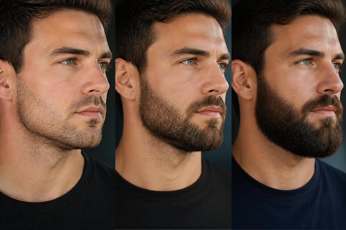 90-day beard transformation timeline
