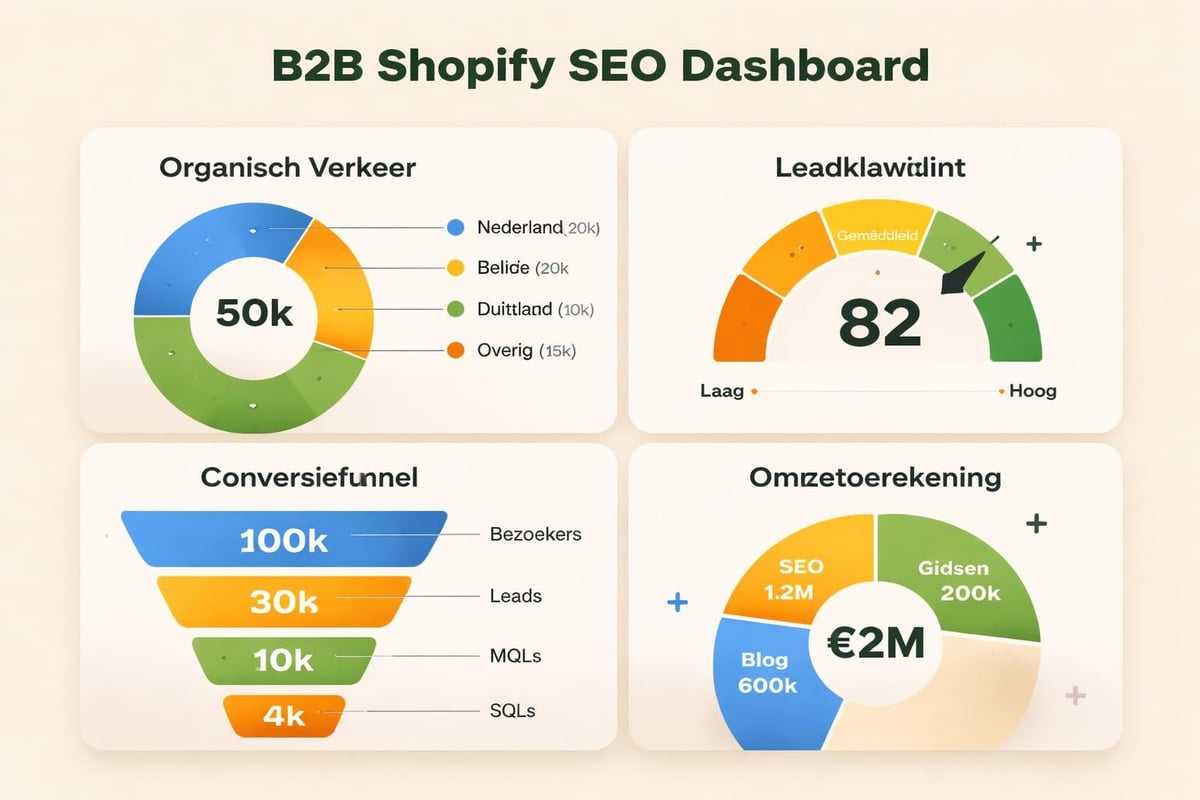 SEO dashboard KPIs