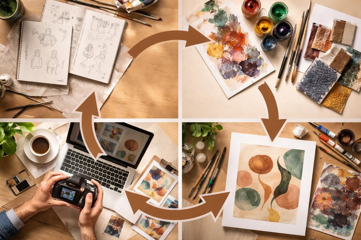Artist studio workflow