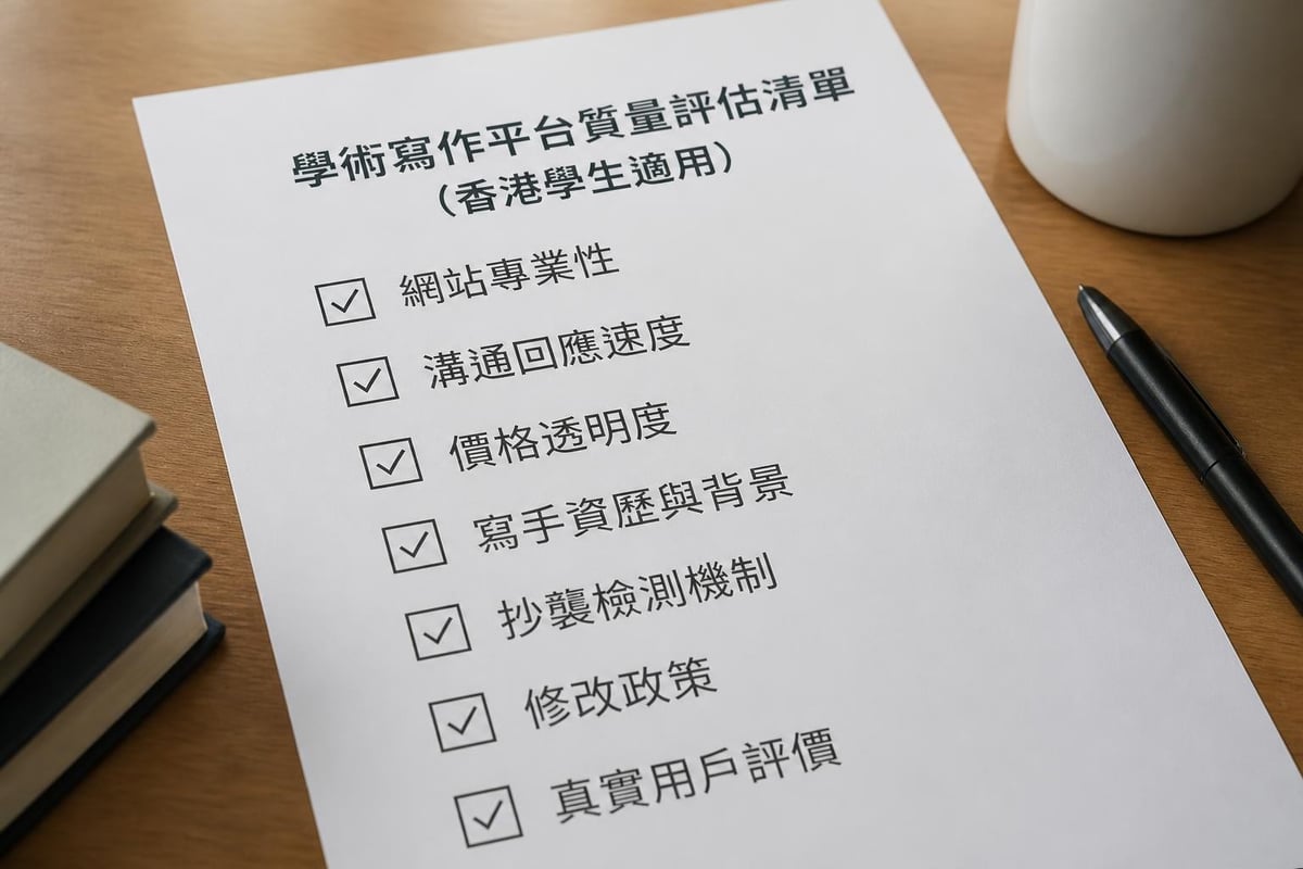 平台評估檢查清單