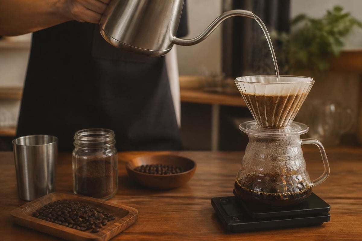 Pour over brewing variables