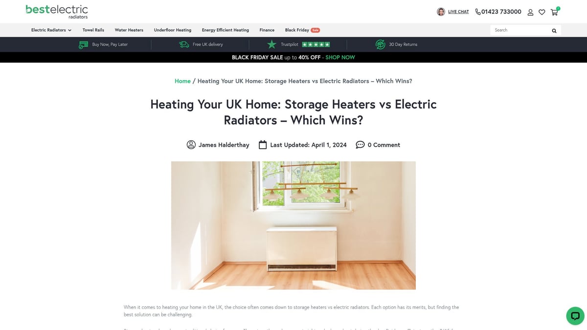 7 Top Heating Systems UK Options for 2025 Homes - 7. Storage Heaters