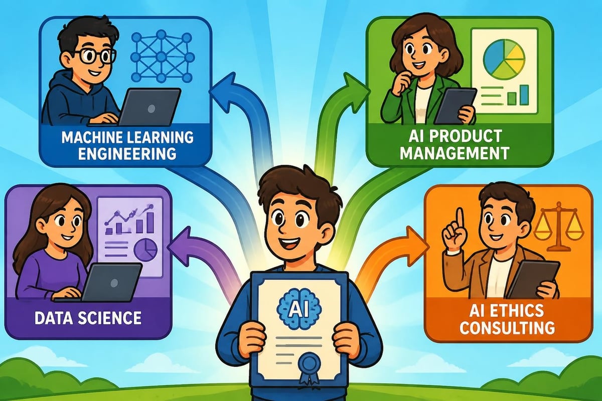 Career advancement pathways with AI certification
