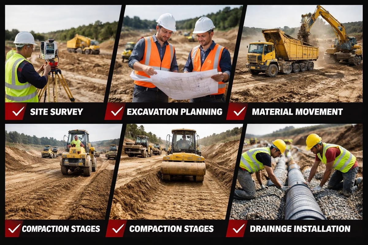 Earthworks project phases