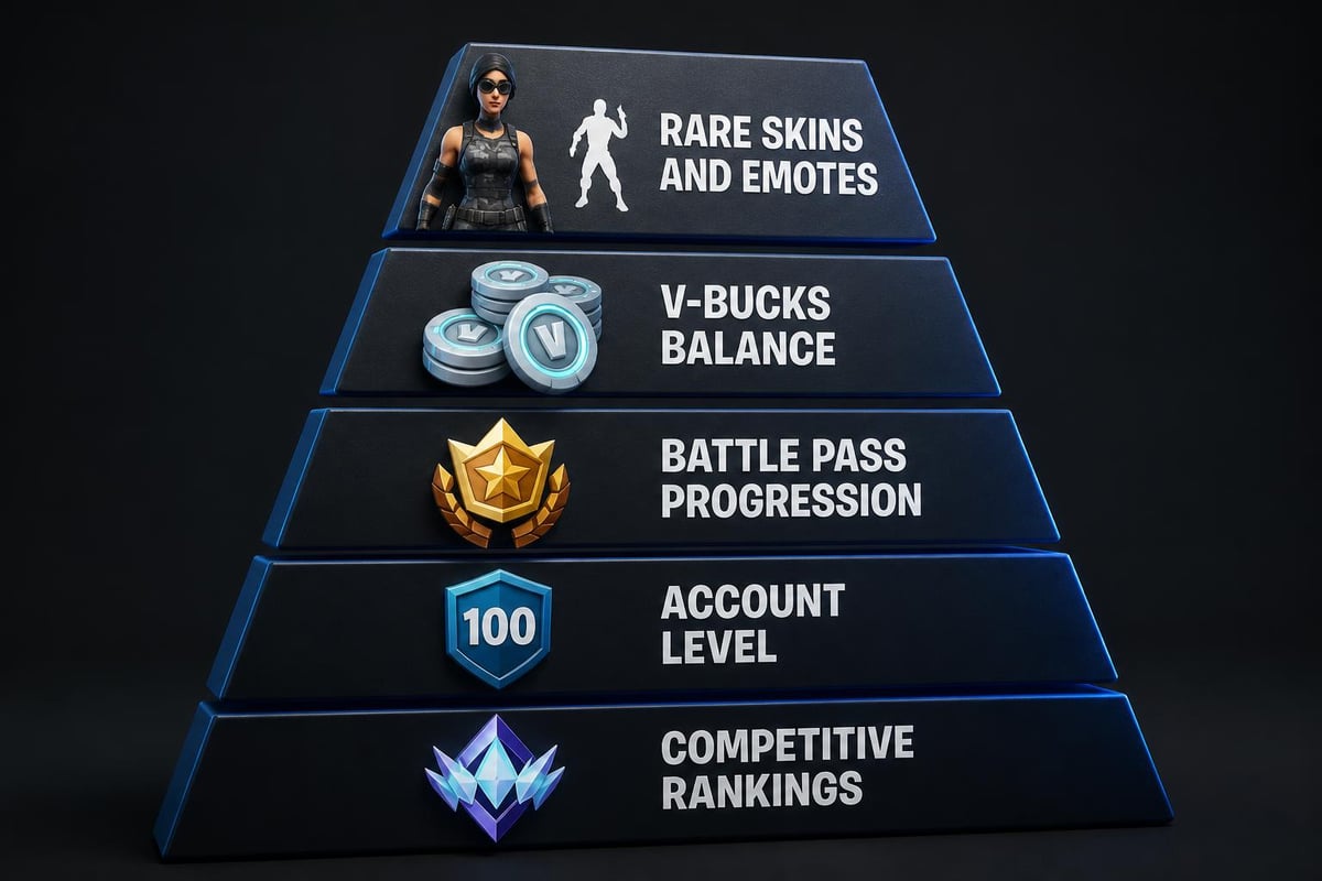 Fortnite account value factors