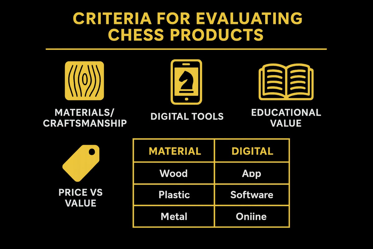 Key Criteria for Evaluating Chess Products