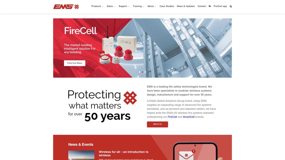 7 Essential Fire Alarm Systems Near Me for 2026 - EMS FireCell Wireless Fire Alarm System