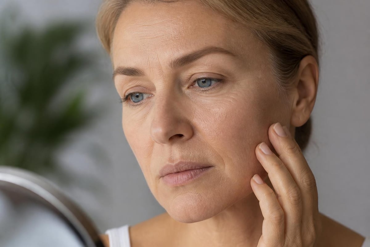 Mature skin aging process