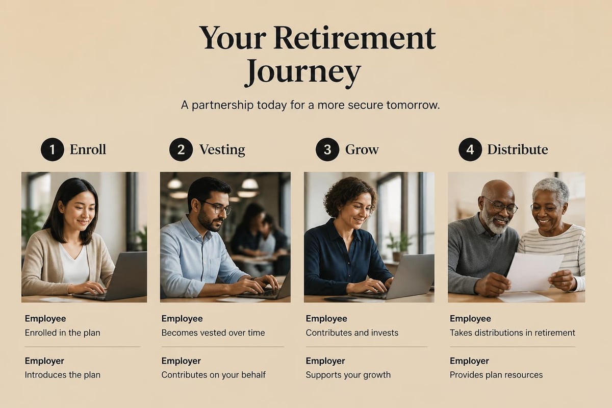 Retirement benefit progression timeline