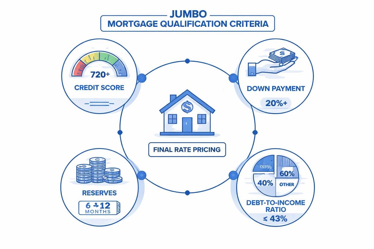 Jumbo mortgage qualification factors