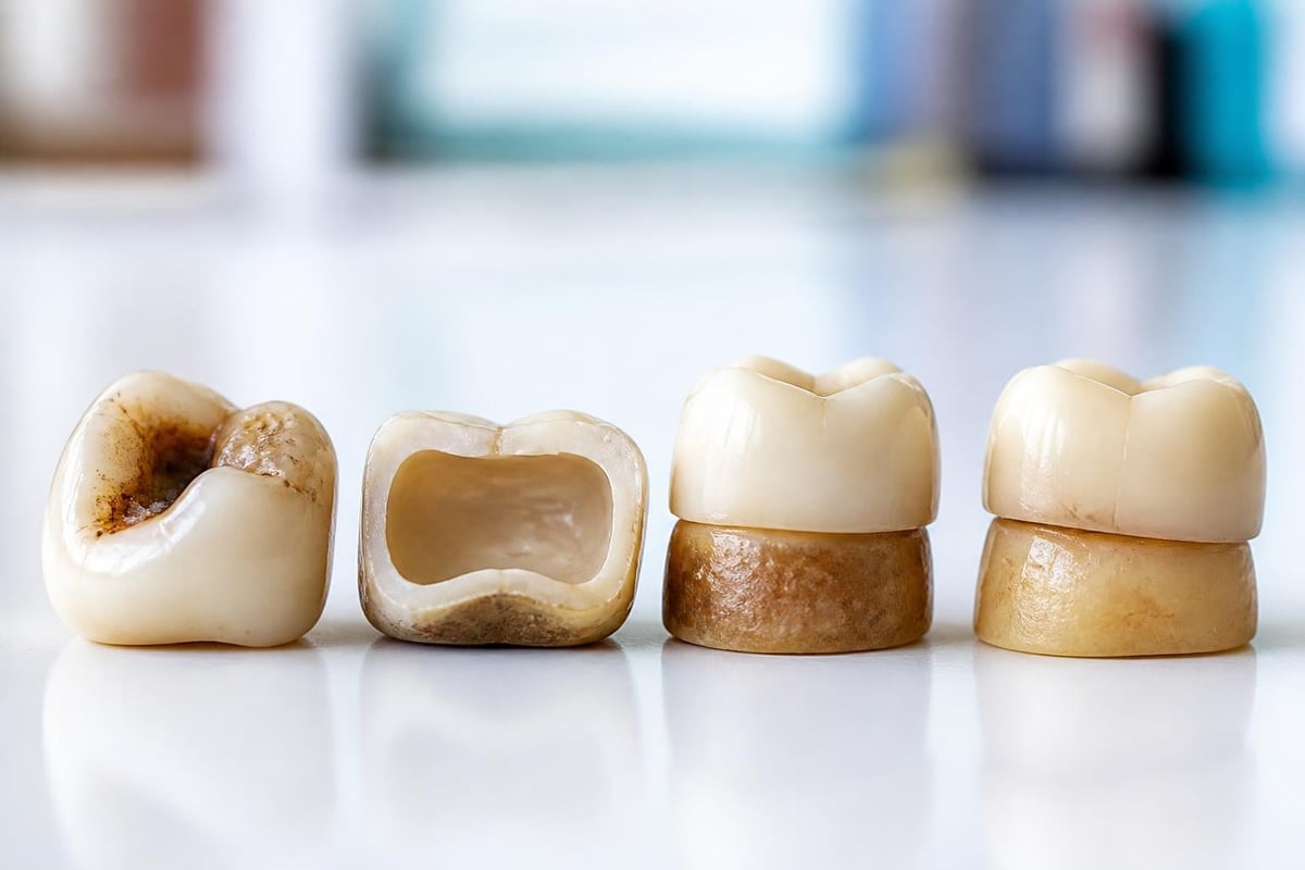 Dental crown failure causes