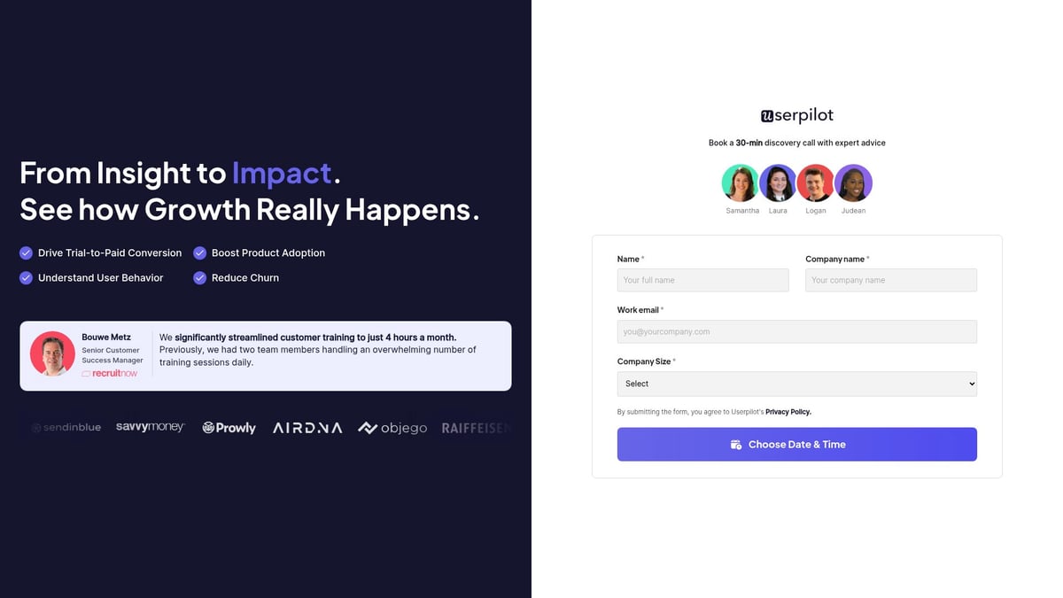 7 Inspiring SaaS Landing Page Designs to Try in 2026 - Userpilot