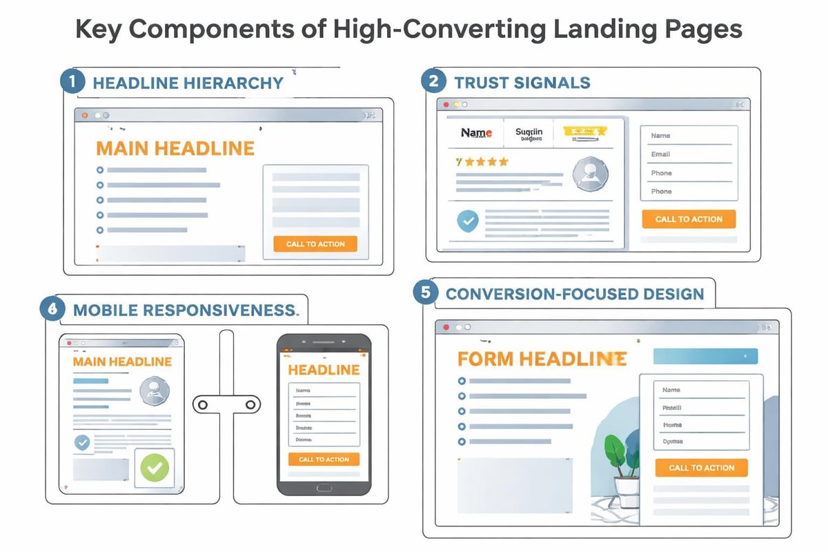 Landing page optimization elements