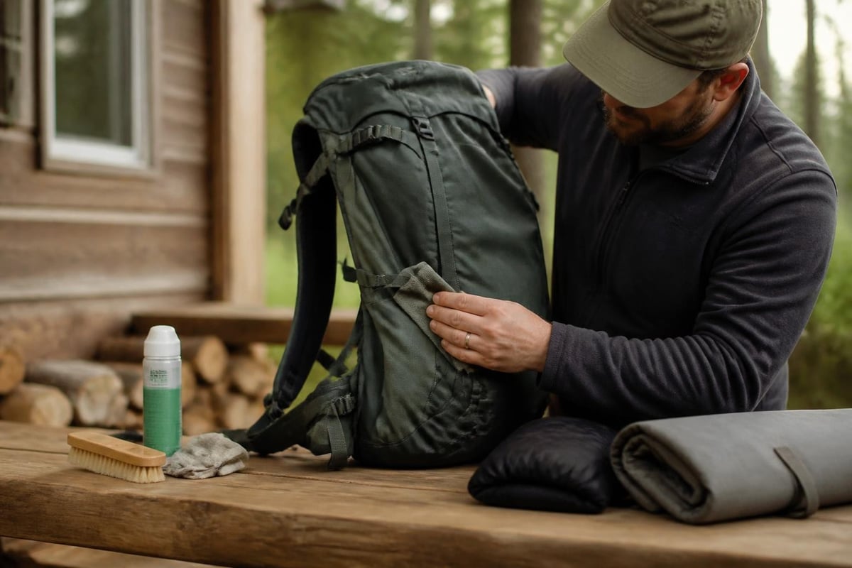 Backpack care routine