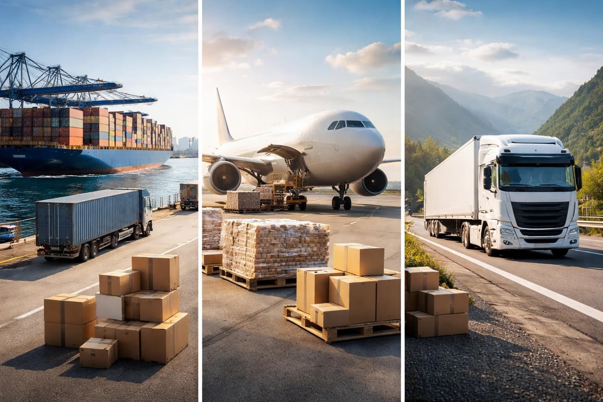 Modes de transport international