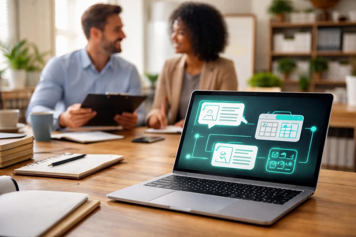 Small business owner benefits from AI