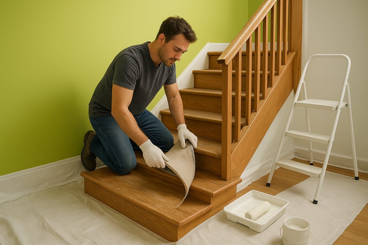 Préparer son escalier avant le ponçage