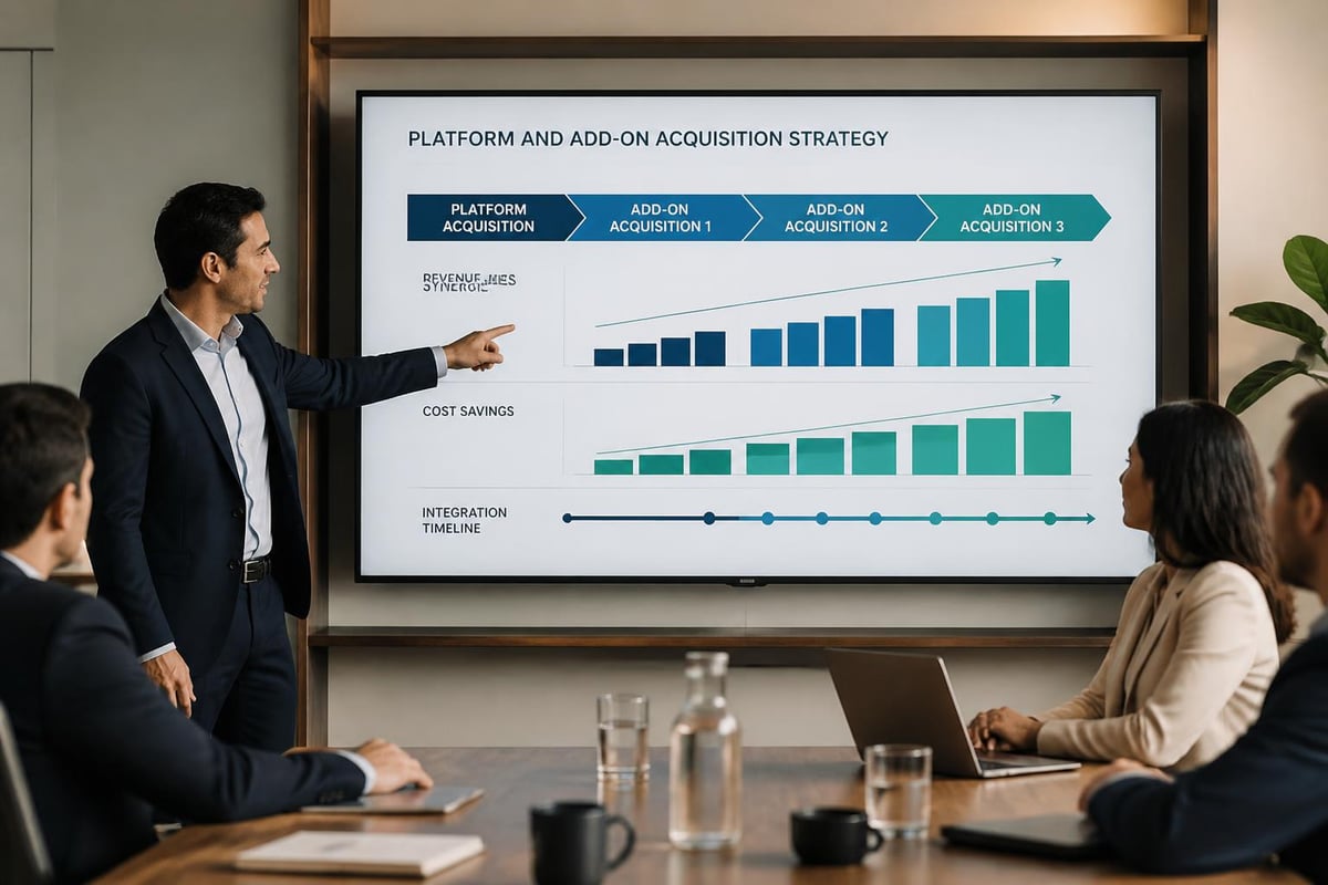 Buy-and-build strategy modeling
