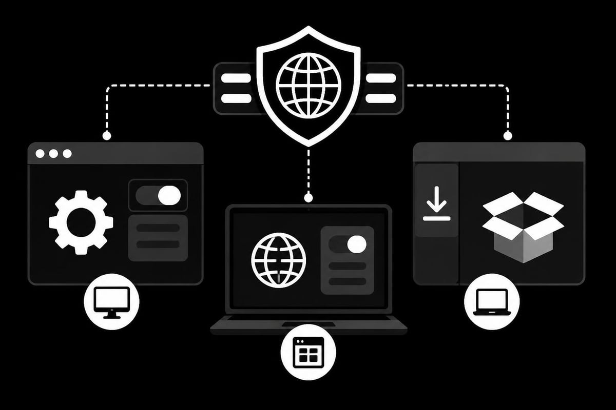 App proxy configuration workflow