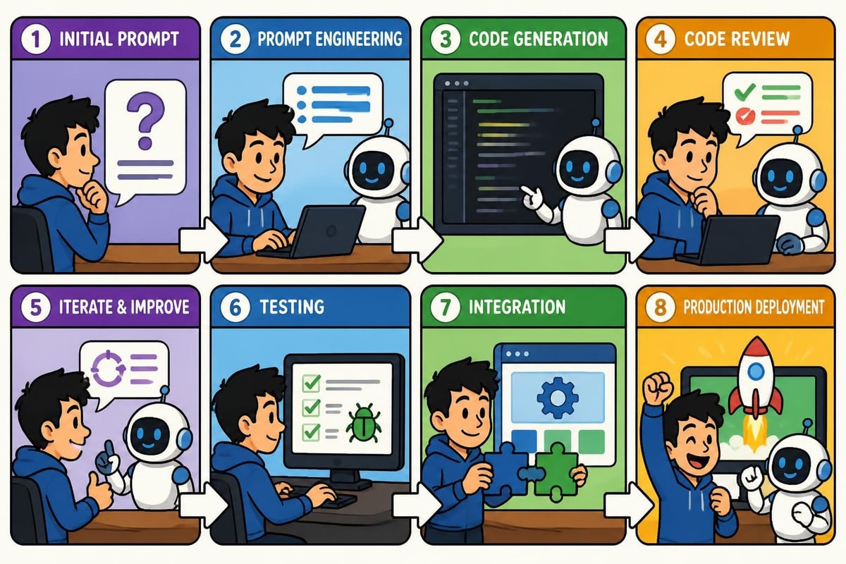 AI coding workflow stages