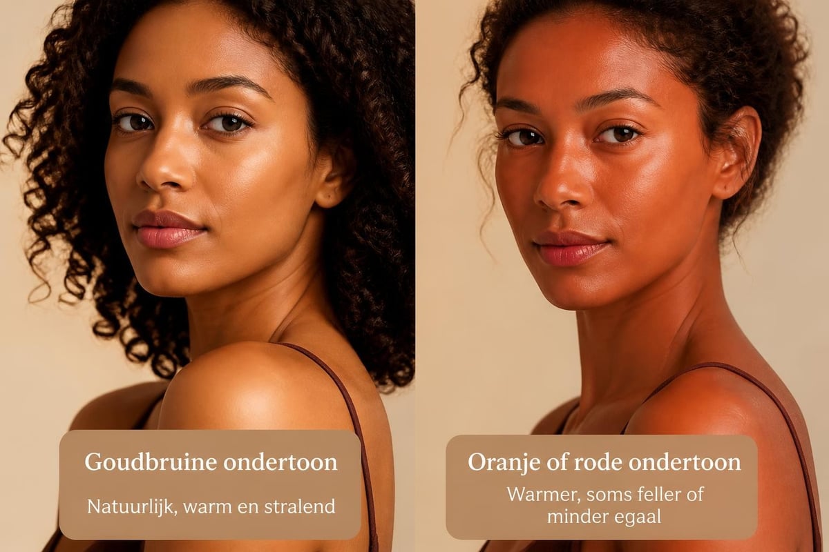 Goudbruine teint ondertonen