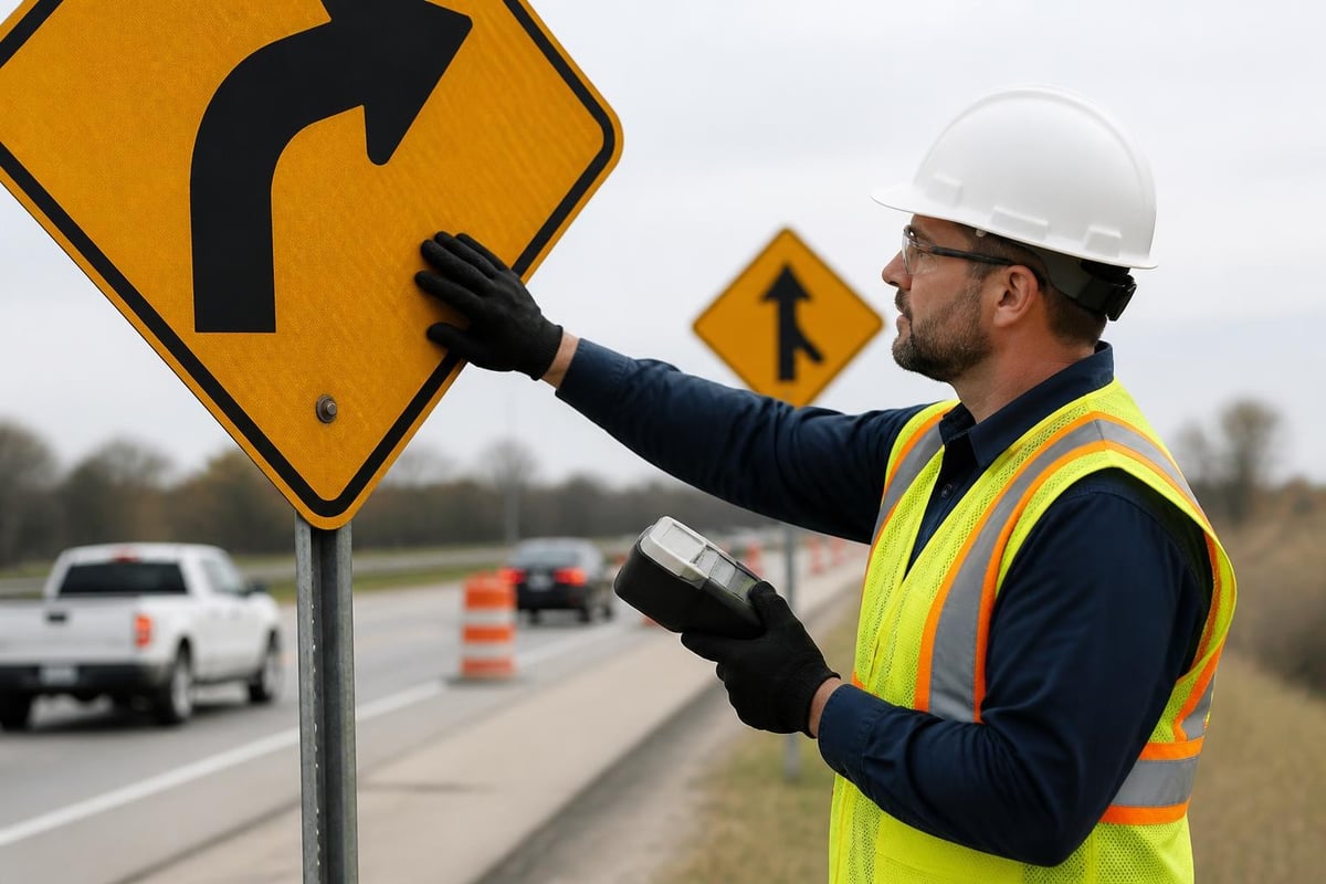 Signage road maintenance cycle