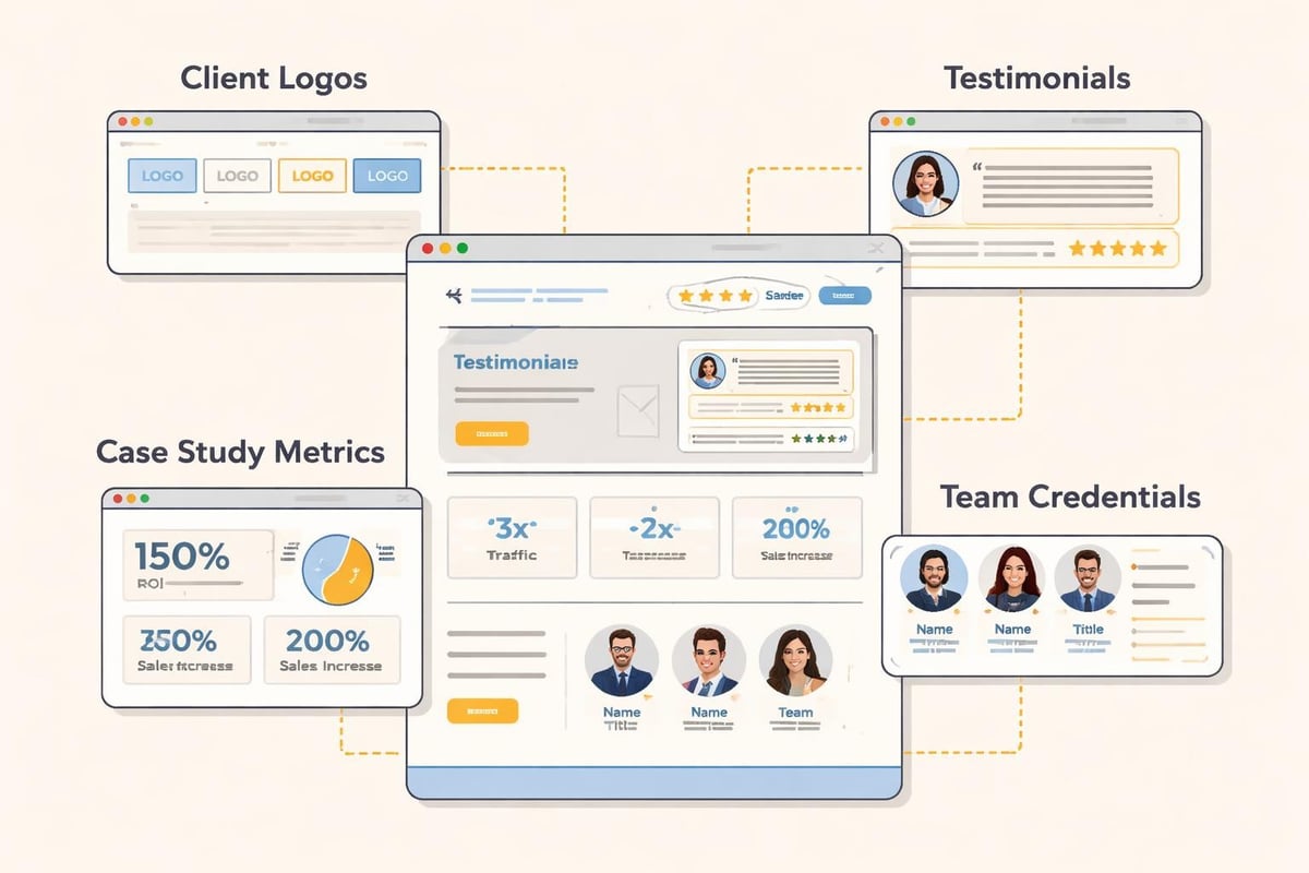 Trust signals in web design