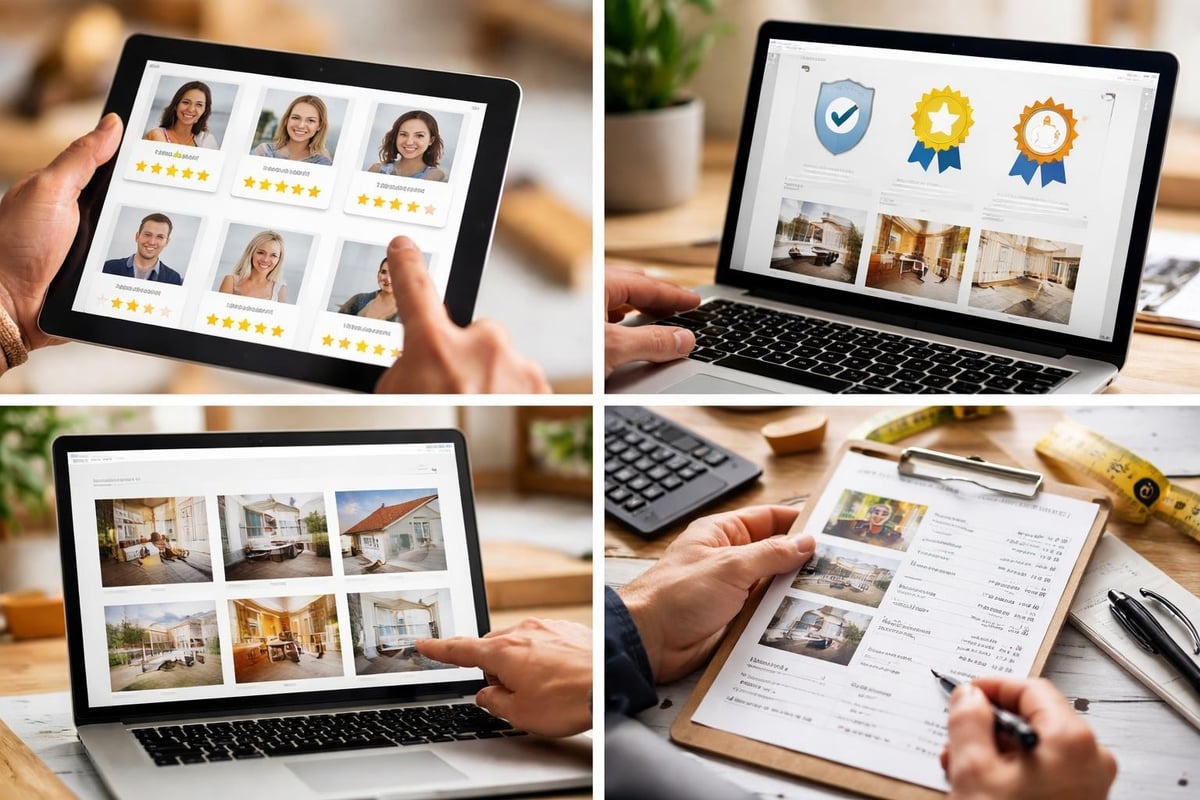 Handwerker-Website Vertrauenselemente