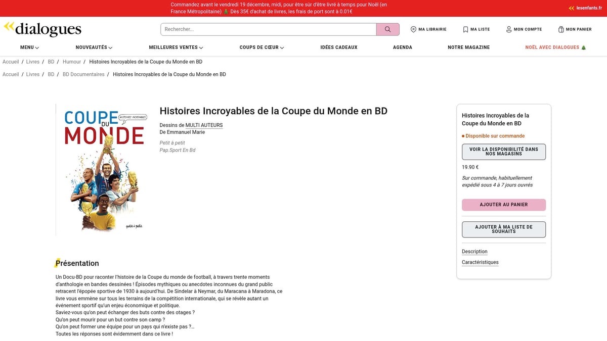 7 Idées De Livre Du Football À Découvrir En 2026 - Histoires Incroyables de la Coupe du Monde en BD – Multi Auteurs
