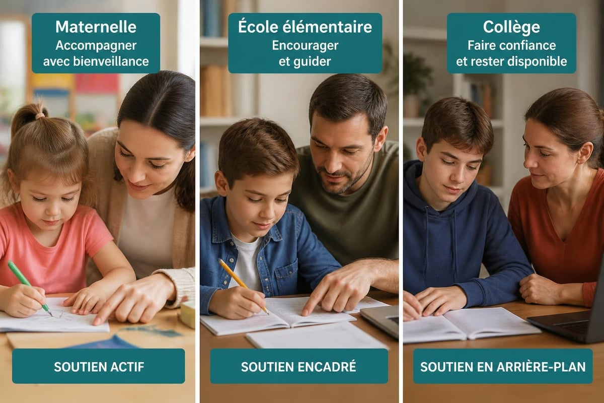 Évolution du suivi scolaire par âge